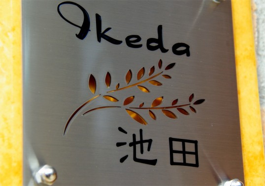 フリースタイル表札ikeda2
