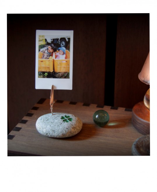 石ころフォトスタンド