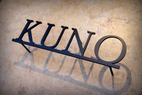 ステンレス切り文字表札