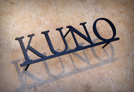 ステンレス切り文字表札