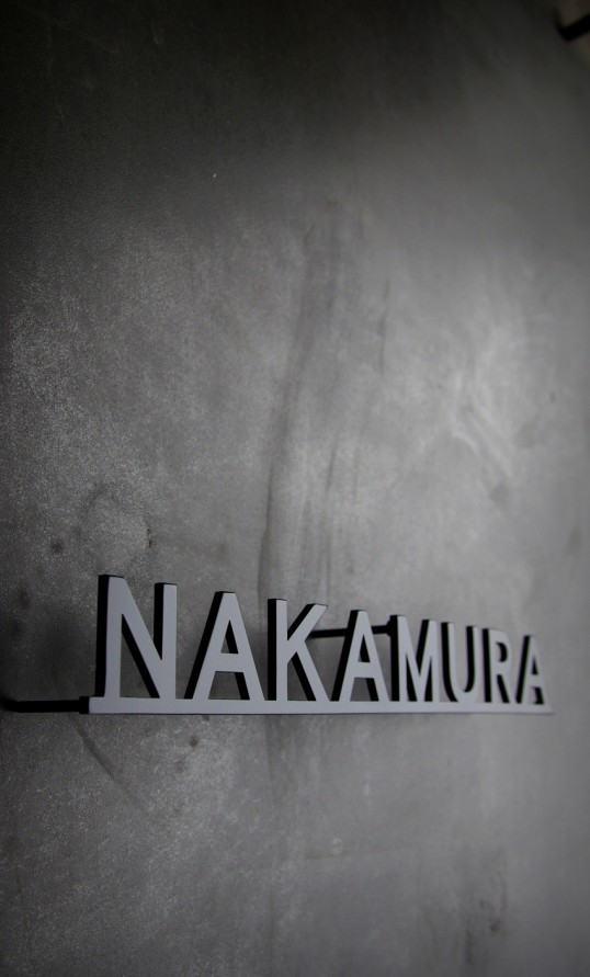 ステンレス切り文字表札