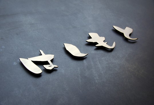 いぶし真鍮切り文字表札