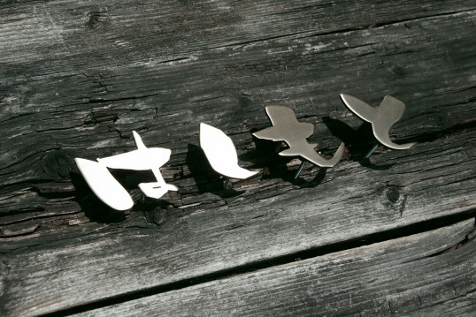 いぶし真鍮切り文字表札