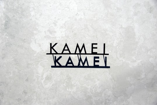 ステンレス切り文字表札