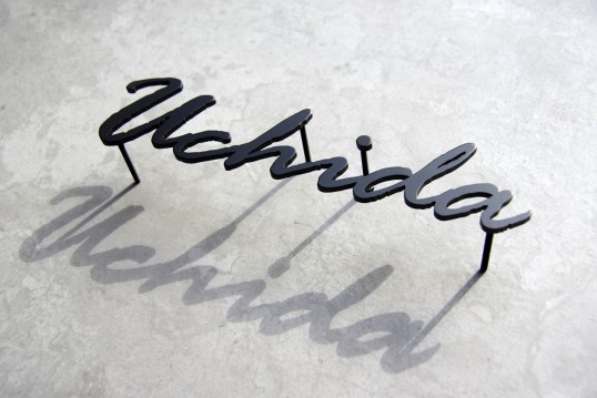 ステンレス切り文字表札