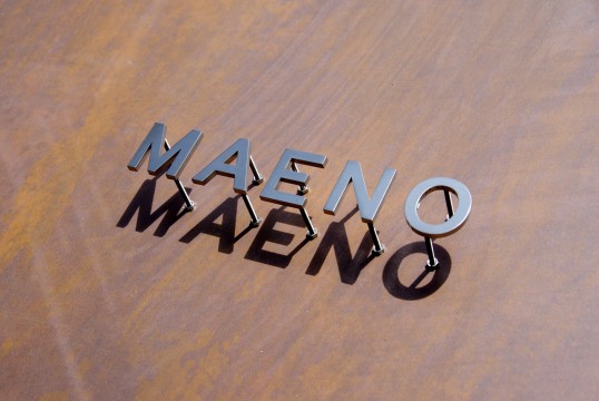 ステンレス切り文字表札