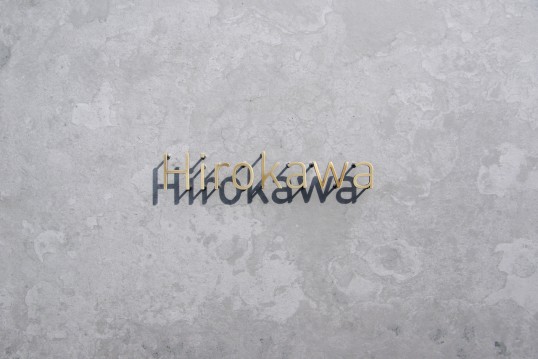 いぶし真鍮切り文字表札