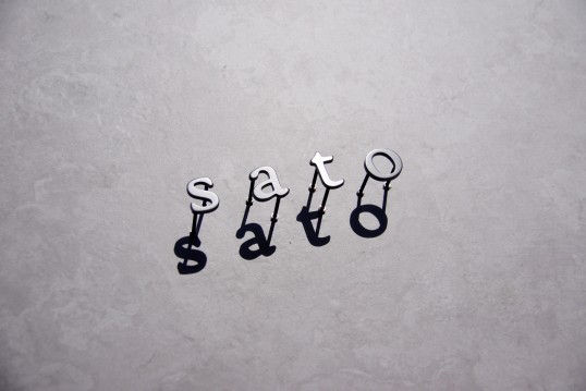 ステンレス切り文字表札