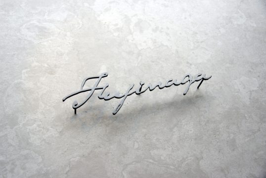 ステンレス切り文字表札