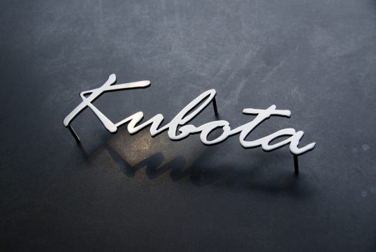 ステンレス切り文字表札