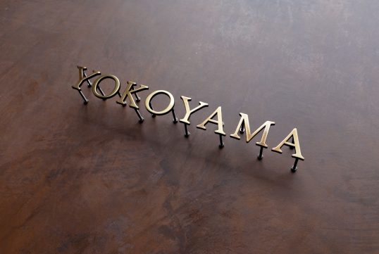 いぶし真鍮切り文字表札
