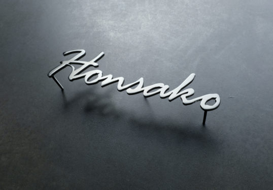 ステンレス切り文字表札