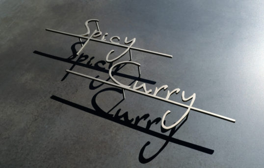 ステンレス切り文字サイン