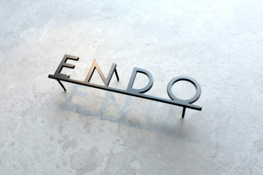 ステンレス切り文字表札