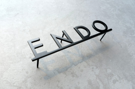 ステンレス切り文字表札