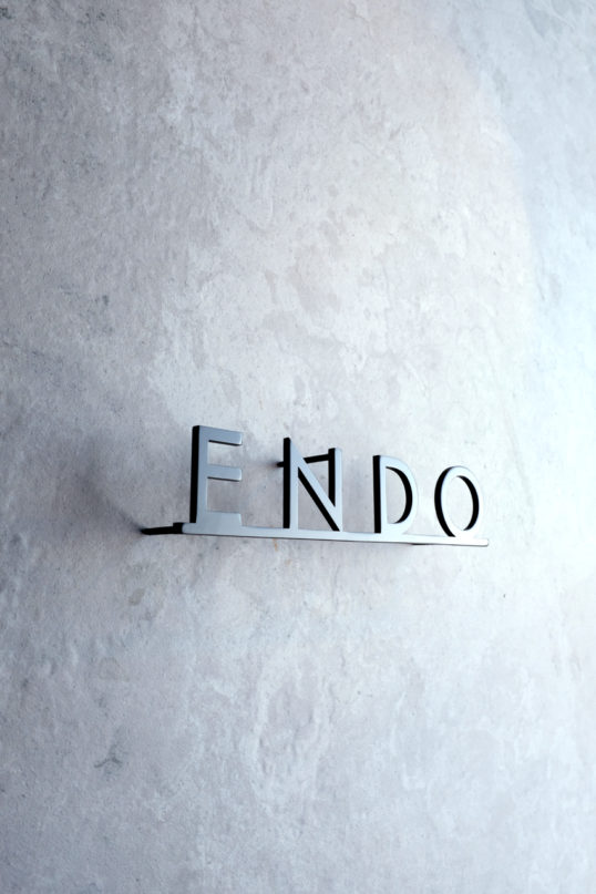 ステンレス切り文字表札