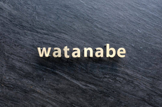 いぶし真鍮切り文字表札