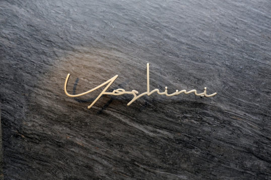 ステンレス切り文字表札