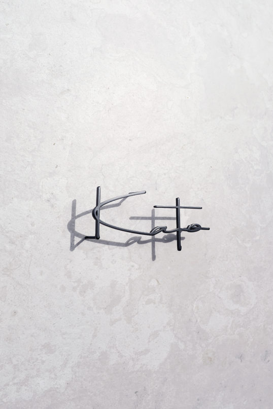 ステンレス切り文字表札