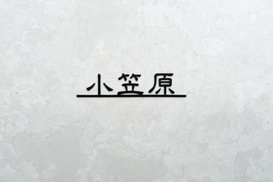 ステンレス切り文字表札