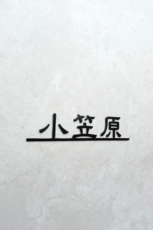 ステンレス切り文字表札
