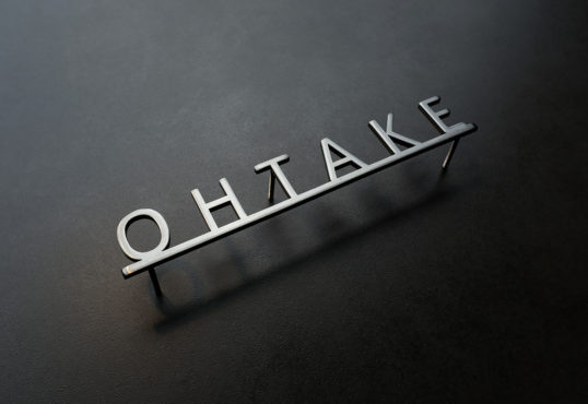 ステンレス切り文字表札