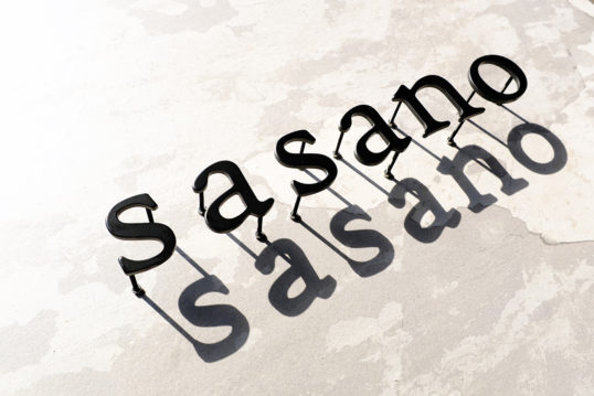 ステンレス切り文字表札