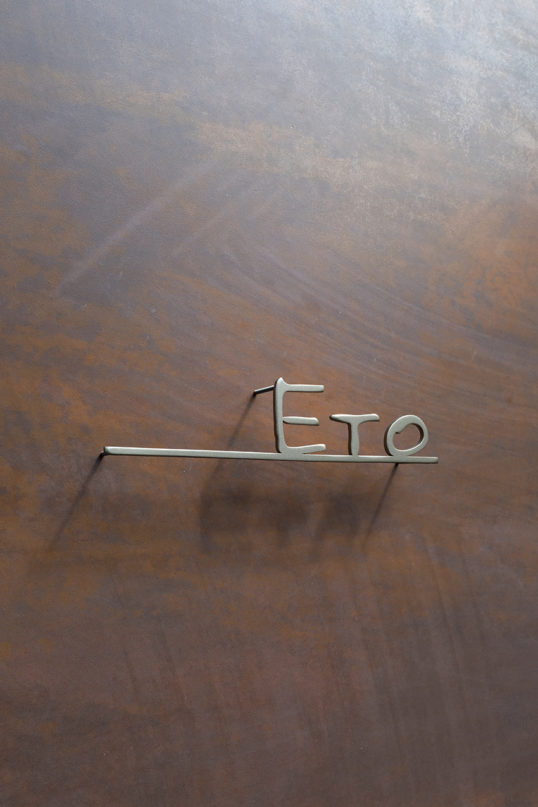 ステンレス切り文字表札