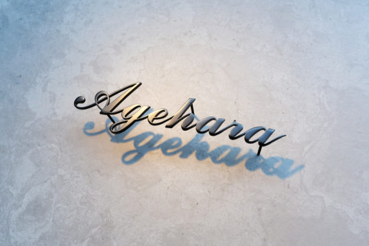 ステンレス切り文字表札