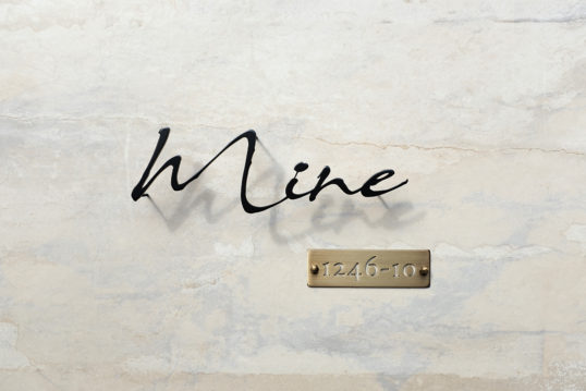 ステンレス切り文字表札