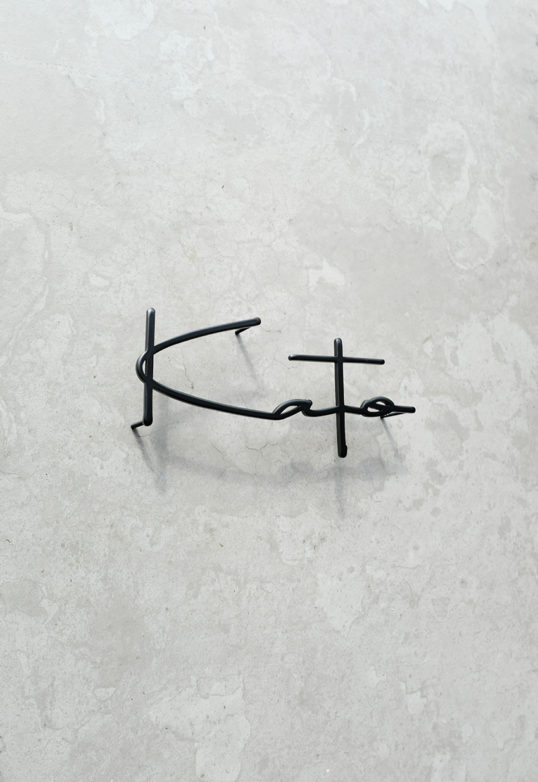 ステンレス切り文字表札