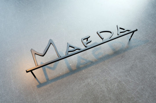 ステンレス切り文字表札