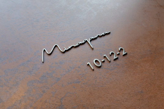 ステンレス切り文字表札