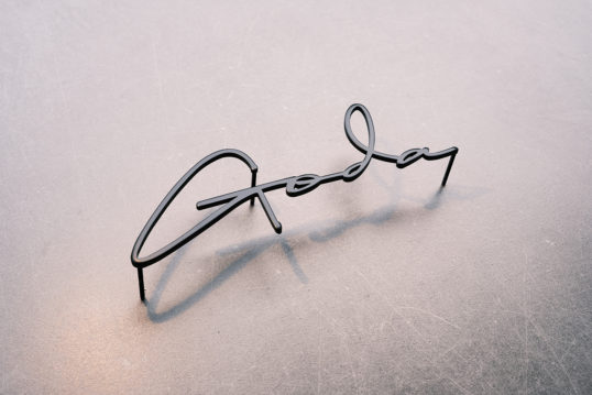 ステンレス切り文字表札