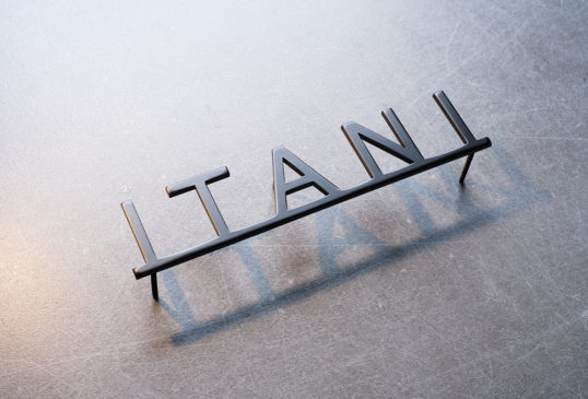 ステンレス切り文字表札