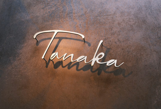 いぶし真鍮切り文字表札