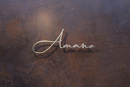 いぶし真鍮切り文字表札