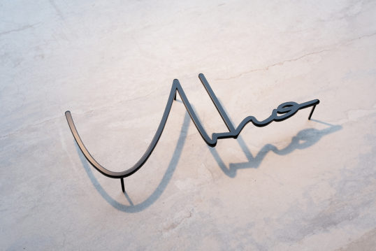 ステンレス切り文字表札