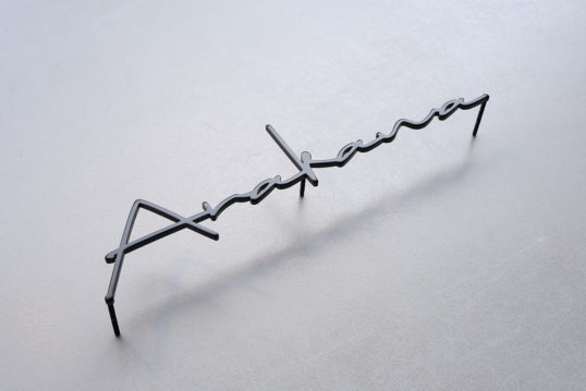 ステンレス切り文字表札