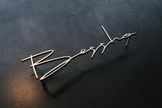 ステンレス切り文字表札