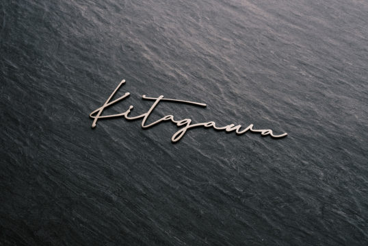 ステンレス切り文字表札