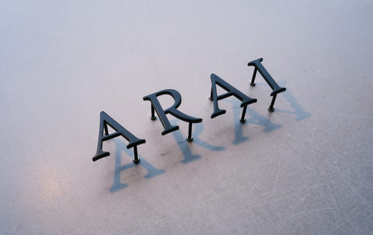 ステンレス切り文字表札