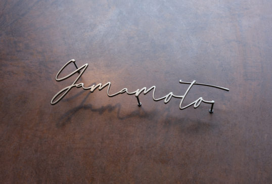 ステンレス切り文字表札