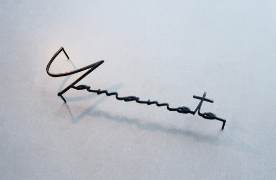 ステンレス切り文字表札