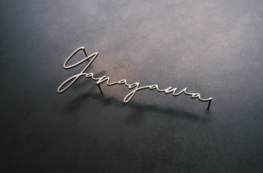 ステンレス切り文字表札