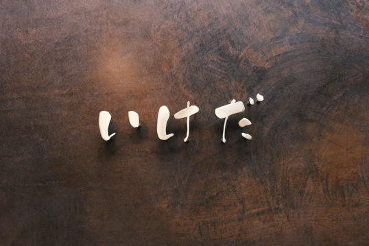 いぶし真鍮切り文字表札