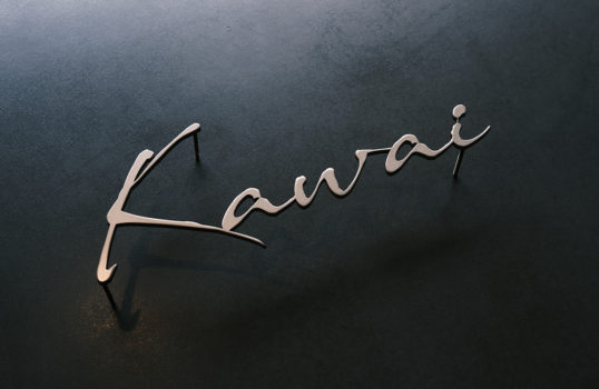 ステンレス切り文字表札