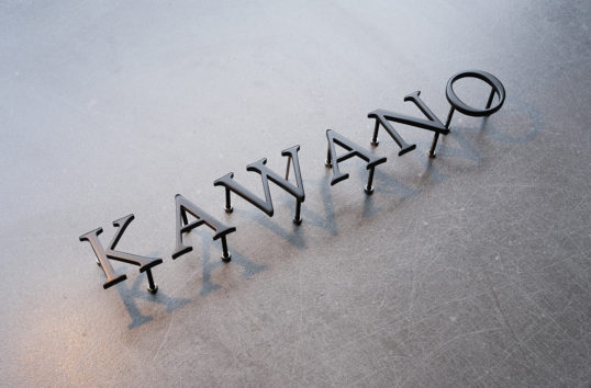 ステンレス切り文字表札