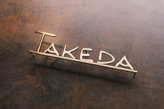 いぶし真鍮切り文字表札