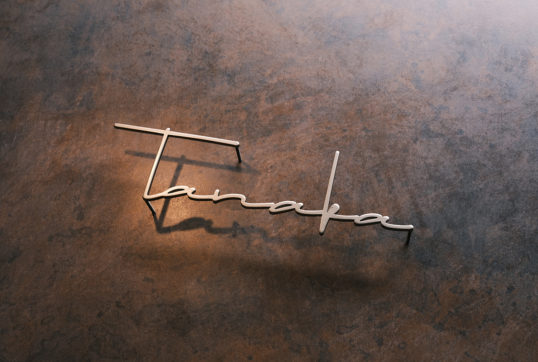 ステンレス切り文字表札